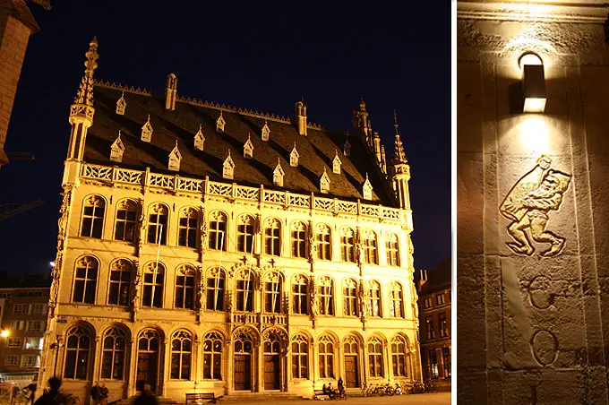 Historisches Gebäude am Grote Markt in Leuven - Flandern Rundfahrt