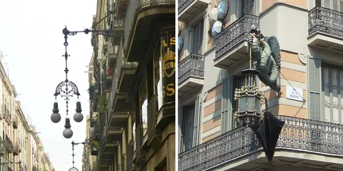 sehenswuerdigkeiten-barcelona-katalonien-reisetipps-spanien-Barri-Gotic-lampen-strassenlaternen