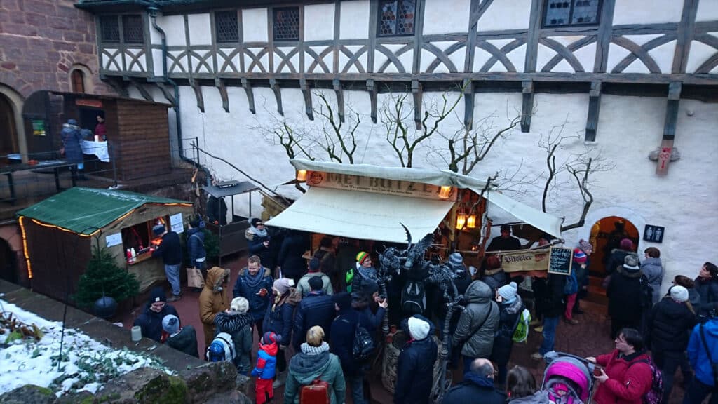 Weihnachtsmarkt auf der Wartburg Eindrücke und Highlights