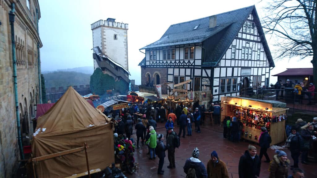 Weihnachtsmarkt auf der Wartburg Eindrücke und Highlights